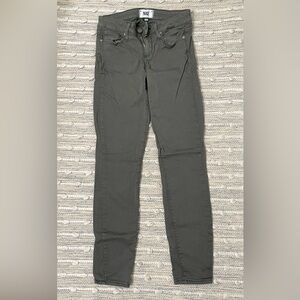 Army green Paige size 24 ankle jeans
